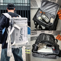 Backpack mens shoulder bags oversized large capacity travel bags fashion trend High School students junior high school students schoolbags men