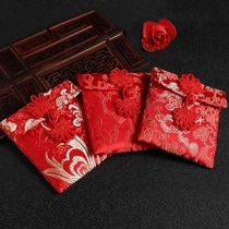 New embroidery red envelope Chinese style wedding red envelope cloth bag wedding supplies red envelope blessing bag
