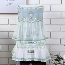 Lace fabric high-grade water dispenser two-piece set of buckets universal bucket dust-proof water dispenser cover Korean version of the pastoral