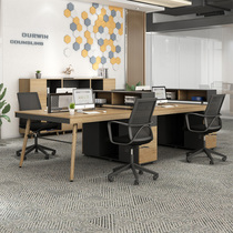 Wen Xuan Staff Desk Brief Brief Modern Table And Chairs Combined Computer 4 Four Digit Screen Work 6 Station Furniture