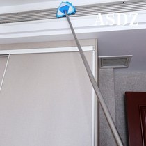 Telescopic broom roof dust removal sweeping tool Ceiling chicken feather artifact Ceiling broom round ball household ultra-long high altitude