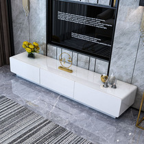 TV cabinet coffee table combination modern minimalist white paint 1 0 M 1 2 meters to cabinet small apartment living room space-saving