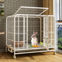 Rabbit cage household pet indoor large free space supplies rabbit nest large automatic dung cleaning belt toilet