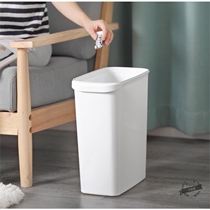 Trash can household toilet gap plastic simple slit without lid rectangular press ring trash can Small