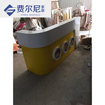 Early Education Center paint front table art training institution reception desk kindergarten front desk parent-child Garden Bar