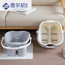 Thickened foot bath tub massage foot bucket household plastic foot wash basin height foot bath bucket