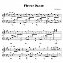 Flower Dance original Flower Dance piano score score sheet 9 pages
