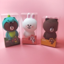 Cartoon cute dinosaur brown bear koni rabbit silicone pencil case stereo pencil case pencil case storage bag pencil gift box