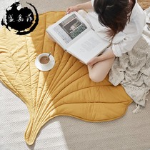 ins wind cotton washed cotton floor mat Multi-function blanket Plain handmade Nordic bedroom mat