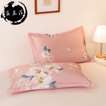 Cotton thickened brushed single pillowcase Autumn and winter household pillow core set A pair of pure cotton pillowcase 48x74cm