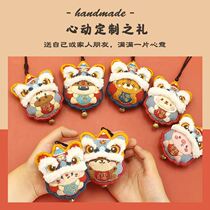 Ping An blessing to send boyfriend Ping An charm hand embroidery diy send soldiers brother mother embroider Hanfu purse waist with her own