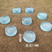 Red Wood Tea Table Furniture Anti Slip Glass Spacer Anti Slip Glue Grain Glass Countertop Half Silicone Transparent Thickened Soft Rubber Mat