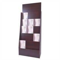 Wooden frame promotion floor-to-ceiling vertical storage magazine rack office single display rack shelf newspaper data rack
