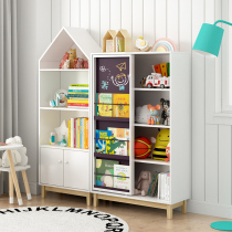 Baby bookshelf children bookcase landing home ins baby sorting storage toys picture book storage rack storage cabinet
