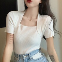 Summer 2021 Korean slim slim Joker base short sleeve T-shirt tide