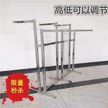 Mall Clothing Store Gantry is hanging for sale clothes with show shelf Island Two-sided landing style men and women with six-arm shelving