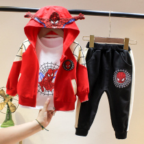 Boys spring and autumn children suit 3 baby boy clothes boys spring 4 handsome gas three sets 1-2 year old baby clothes