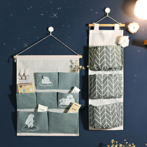 Fabric storage hanging bag Wall Wall female bedroom bag door rear storage dormitory good things girl artifact hanging pocket