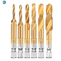 Punch and tapping integrated drill bit saw drilling tooth drill tool multi-function drill bit super hard with tap tapping device