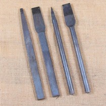 Spring steel chisel chisel chisel Iron special flat head pointed head knock stone Cement masonry chisel fitter chisel steel ice chisel
