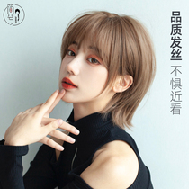 Jane Xi Handsome young short hair female wig temperament round face bobo head full head cover style neutral false hair