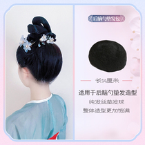 Ancient Dress Wig Pure Hair Silk Cushion Serve Shadow Building Ancient Dress Bride Styling Full Hair Padding Casual Knead Hair Bag