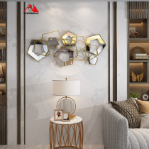 Modern light luxury wall-mounted metal wall decoration living room sofa background wall wall hanging wall restaurant creative decoration iron home