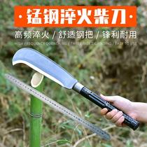 Japan hand forged and imported manganese steel kan splitting firewood knife home chop tree cut with bamboo knife uphill open road outdoor long handle