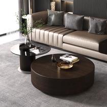 Custom-style light extravagant tea table dining room glass size round tea table combined extremely simple round tea table brief modern