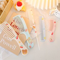 Cartoon portable female growth comb tip tail comb anti-static lady special hair comb hair comb fine hair comb