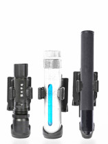 Side opening new standard mechanical stick Light and heavy machine telescopic throwing stick Strong light flashlight Spray quick pull sleeve plastic steel tactical rotation