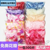 Plastic flower semi-plastic flower debate plastic petals rose surprise fake petals hand flower room wedding cloth flower