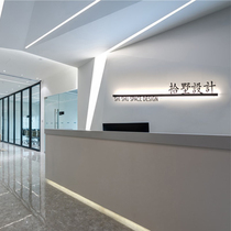 Company logo logo background wall image Wall front desk advertising iron three-dimensional luminous character studio door custom-made