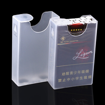Creative personality portable box cigarette case thin 30 packs moisture-proof and pressure-proof transparent plastic soft pack cigarette case