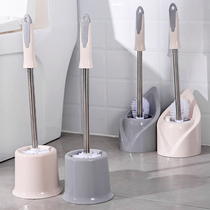 Creative plain toilet brush set toilet cleaning brush toilet no dead corner brush long handle soft hair toilet cleaning brush