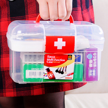 Family large medicine box multi-layer medicine storage box household plastic childrens small medicine box first aid kit medical box