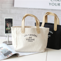 House cat original Rice Bag tote bag lunch bag large capacity hand carry canvas lunch bag environmental protection bag Japanese style crossbody