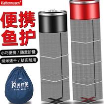 Fish Protection Wild Fishing Special Square Small Mesh Black Pit Small Thickened Mesh Bag Hood New Mini Gluing Speed Dry Fishing Care