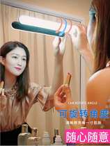 Wireless mirror headlight makeup fill light table lamp rechargeable bathroom mirror cabinet special dressing-free punch