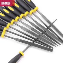 Shchinsteel filing suit metal fitter grinding tool small bruising knife triangular filing knife mini shaping and rubbing knife carpentry