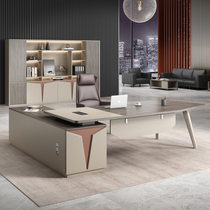 Boss Desk Chair Combination Brief Modern Boss Desk Supervisor Single Large Class Desk Manager Table Office Furniture