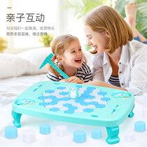 Children's Double Battle to Break Ice to Save Penguin Parent-Child Interactive Game Table Game Desktop Educational Toys Festival Gift