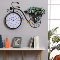 Wall clock Living room fashion creative American Art personality Modern Nordic decorative wall table Dining room Silent light luxury clock