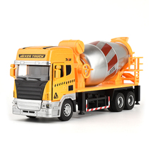 Large childrens alloy engineering car toy car Excavator mixer truck fire truck Boy pull back toy car