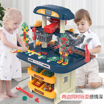 Children screw toy electric drill disassembly and disassembly assembly puzzle set combination boy toolbox