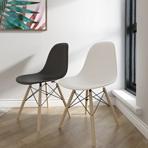 Chair dining table modern balcony plastic back economy type negotiate restaurant light luxury Nordic chair