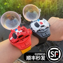 Shake the same watch remote control car charging dynamic toy net red watch mini car childrens girl heart gift