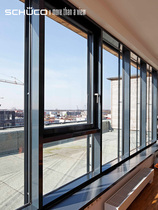 SCHUCO Xuge AWS70SI Fixed Window Balcony Sunlight Room Open Inside and Outside Open Floor Indoor and Outdoor