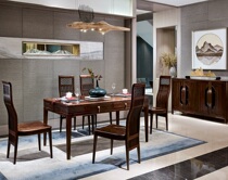 Nanyang Dick Heqi New Chinese Modern Light Luxury Classical Restaurant Kirin Style High-end Atmospheric Dining Chair