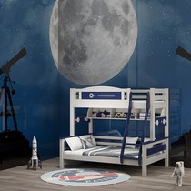 Sisimia childrens furniture upper and lower bed All solid wood bunk bed pine high and low bed CA702 Galaxy Starjue